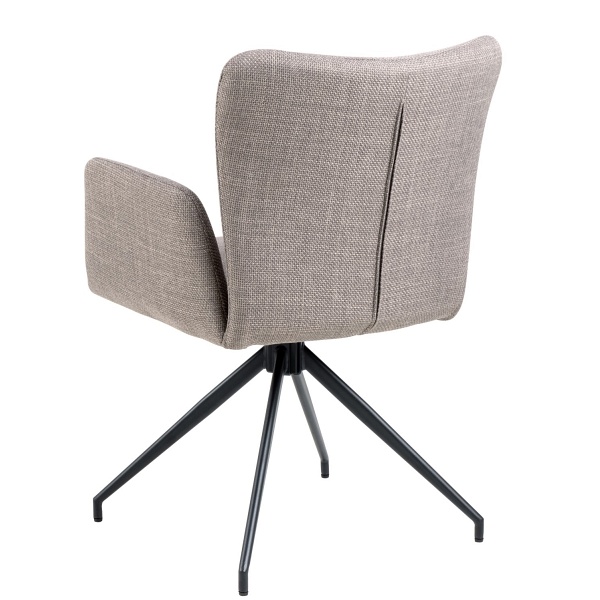 Krzesło Laura z podłokietnikami szary jasny - ACTONA